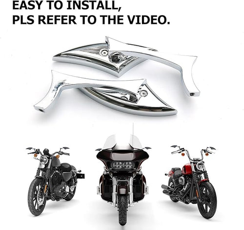 Chrome Harley Mirrors